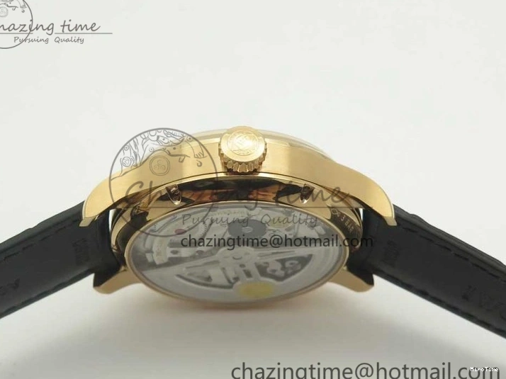 MIROTIME 0406 Thermal Portuguese Real PR Real Annual Calendar IW503501 RG ZF 1:1 Best Edition White Dial on Black Leather Strap A 7150